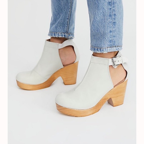 Free People Shoes - Free People Wooden Clogs size 39/8.5